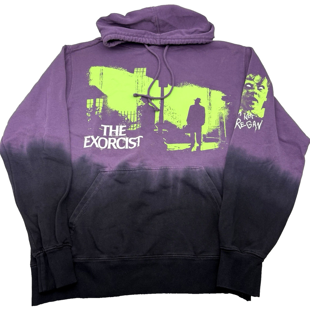 2023 The Exorcist Purple Black Ombre "I'm Not Regan" Pullover Hoodie Unisex M